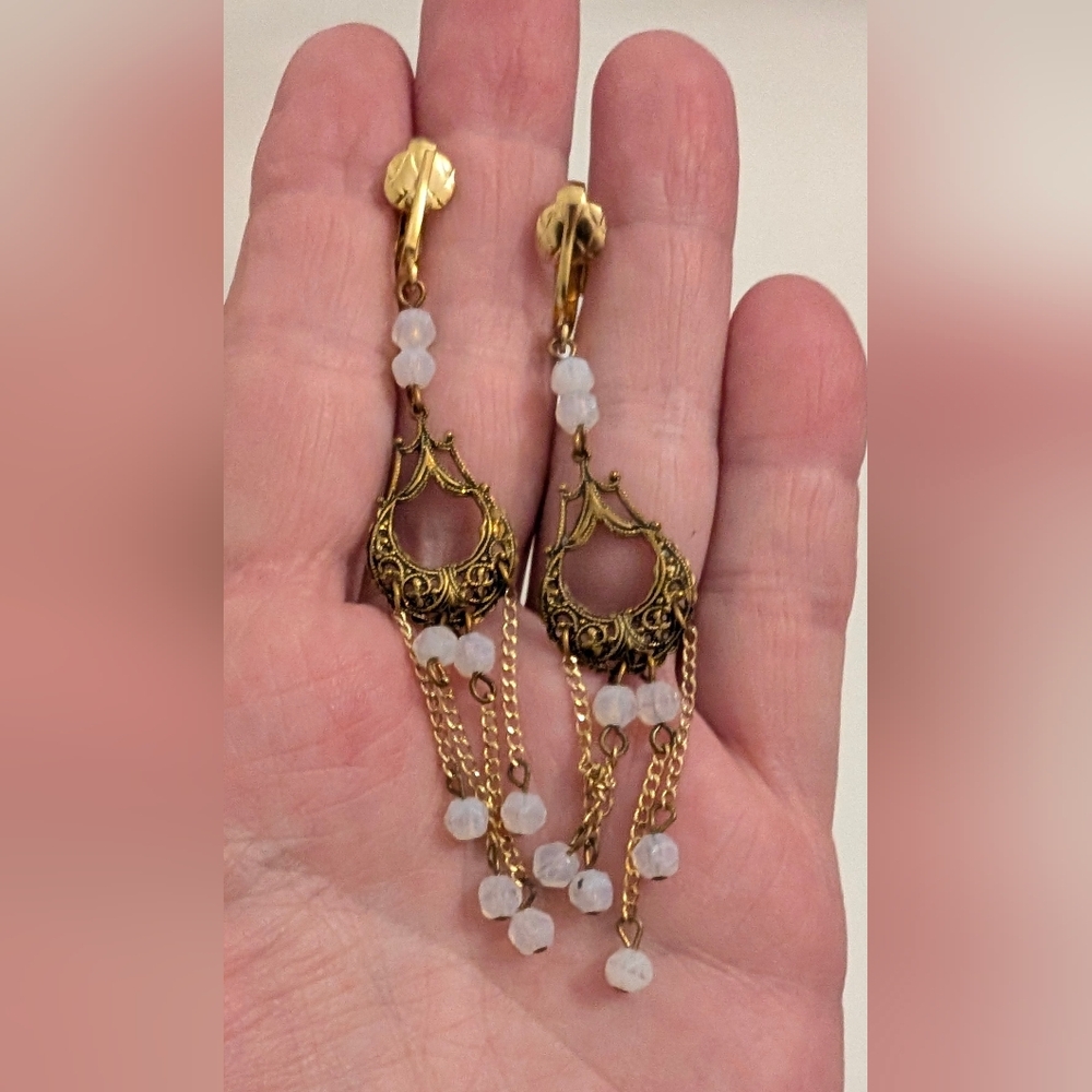 Boho Clip-on Chandelier Earrings